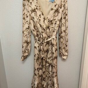 Antonio Melani Shira Drapery Twill A-Line Dress